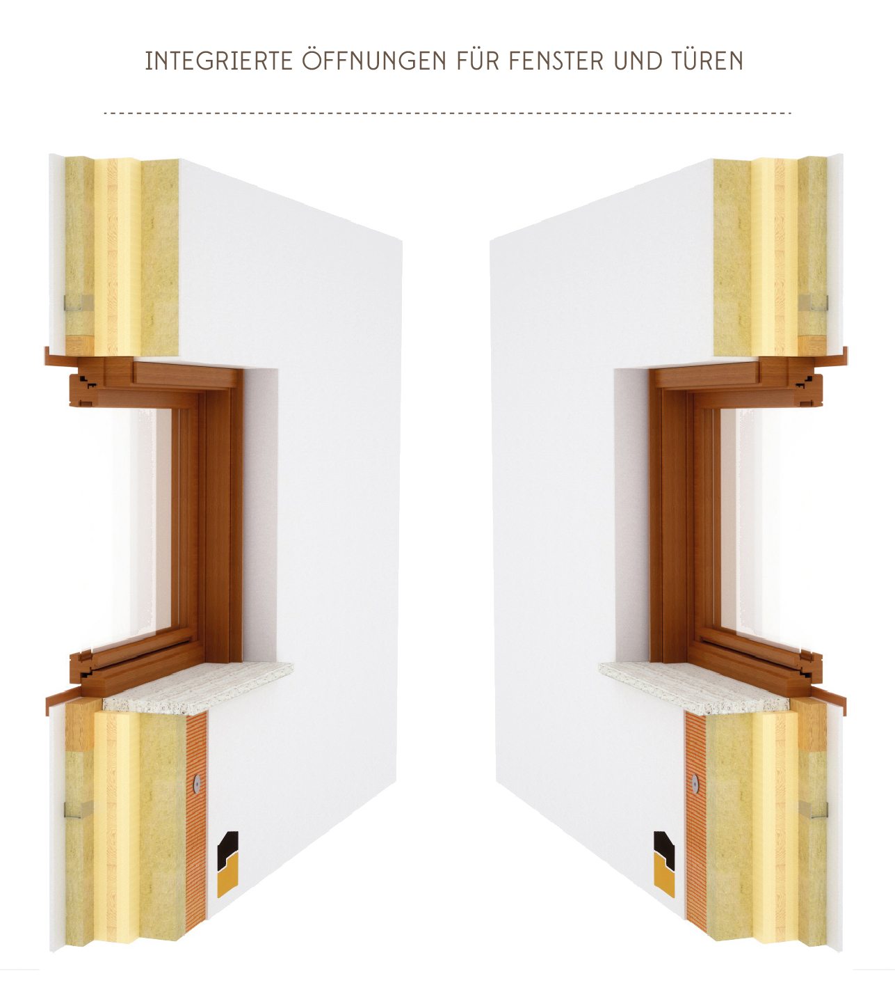 Integrierte Öffnungen Für Fenster Und Türen